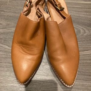 Madewell Jess Leather Brown Slingback Mule Heel 8